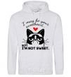 Men`s hoodie I may be your sweetheart sport-grey фото