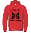 Men`s hoodie I may be your sweetheart bright-red фото