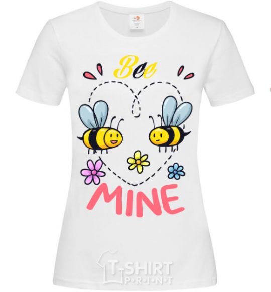 Women's T-shirt Bee mine White фото