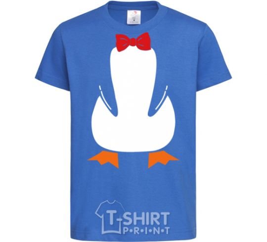 Kids T-shirt Penguin suit royal-blue фото