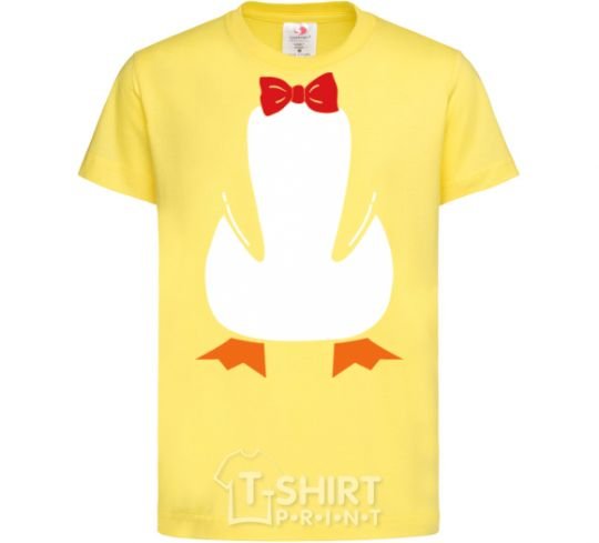 Детская футболка Penguin suit Лимонный фото