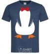 Men's T-Shirt Penguin suit navy-blue фото