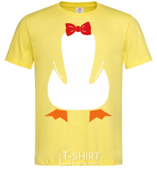 Men's T-Shirt Penguin suit cornsilk фото