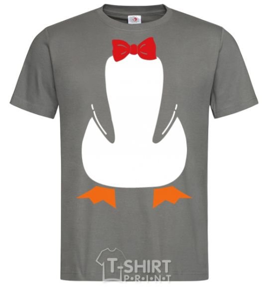 Men's T-Shirt Penguin suit dark-grey фото