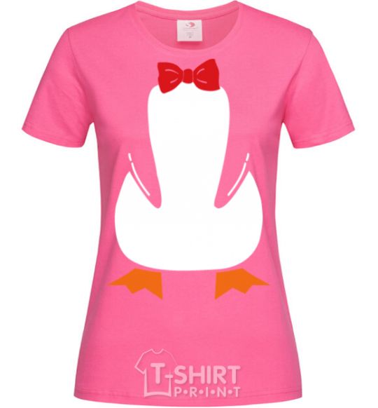 Women's T-shirt Penguin suit heliconia фото
