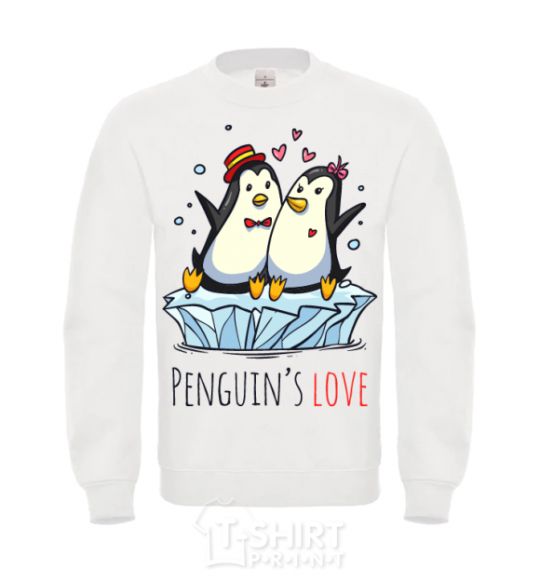 Свитшот Penguin's love Белый фото