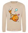 Sweatshirt Fish girl sand фото