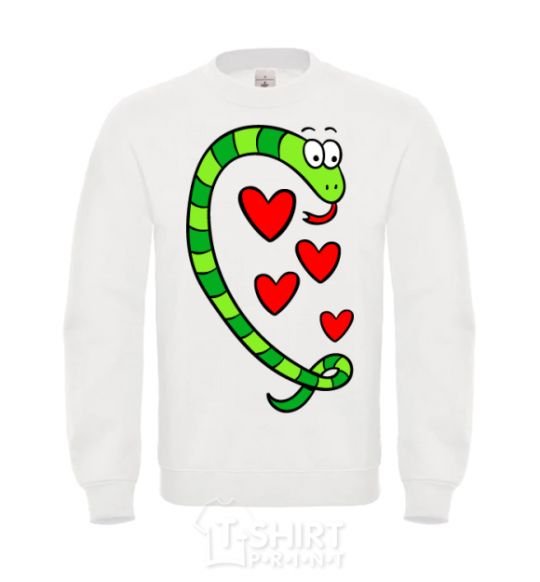 Sweatshirt Love snake boy White фото