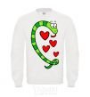 Sweatshirt Love snake boy White фото