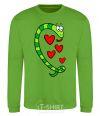 Sweatshirt Love snake boy orchid-green фото