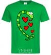 Men's T-Shirt Love snake boy kelly-green фото