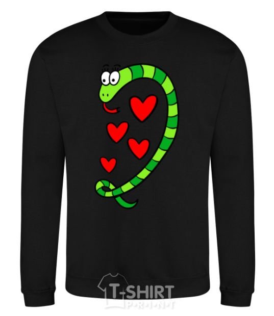 Sweatshirt Love snake girl black фото