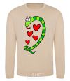 Sweatshirt Love snake girl sand фото