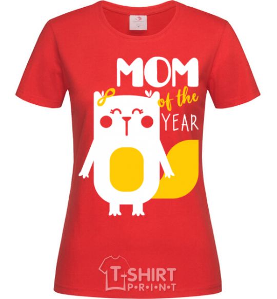 Women's T-shirt Mom of the year red фото