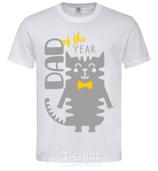 Men's T-Shirt Dad of the year White фото