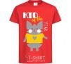 Kids T-shirt Kid of the year red фото