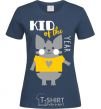 Women's T-shirt Kid of the year navy-blue фото