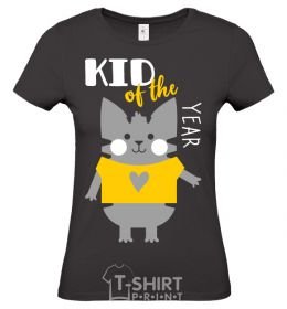 Women's T-shirt Kid of the year black фото