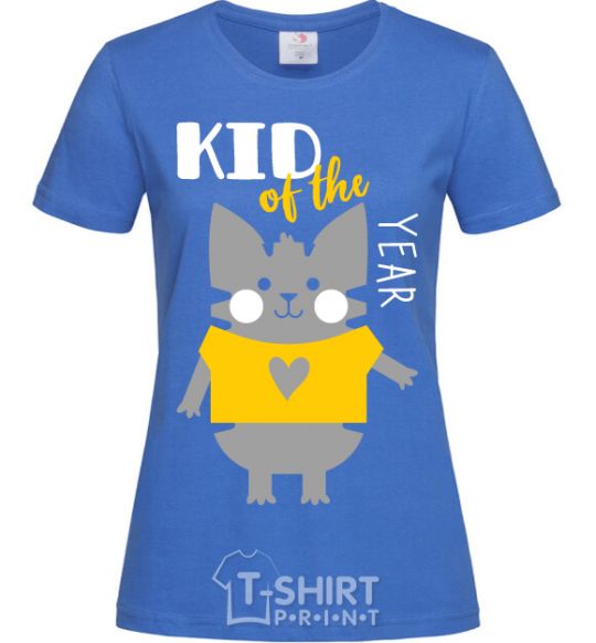 Women's T-shirt Kid of the year royal-blue фото