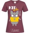 Women's T-shirt Kid of the year burgundy фото