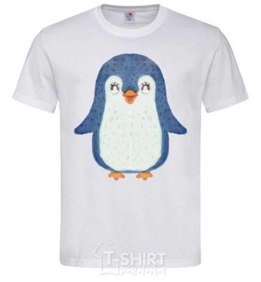Men's T-Shirt Dad penguin White фото