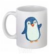 Ceramic mug Kid penguin White фото