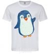 Men's T-Shirt Kid penguin White фото