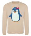 Sweatshirt Mom penguin sand фото