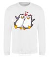 Sweatshirt A pair of penguins White фото