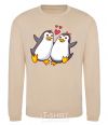 Sweatshirt A pair of penguins sand фото