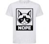 Kids T-shirt NOPE White фото