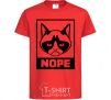 Kids T-shirt NOPE red фото