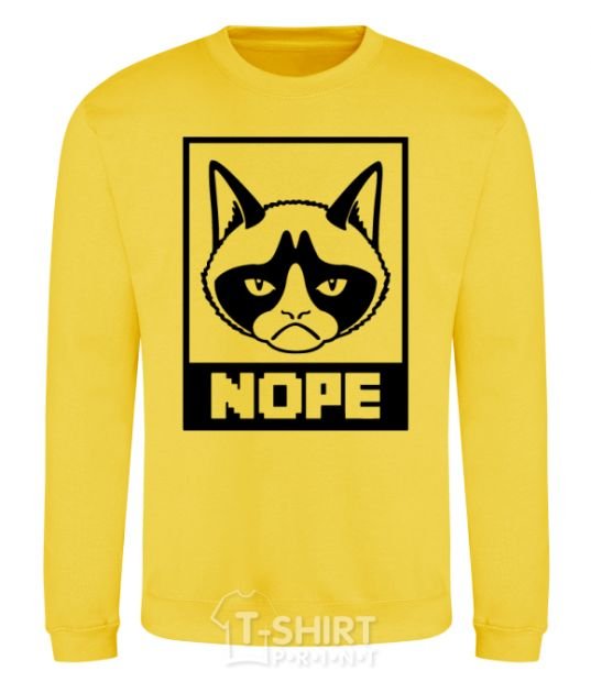 Sweatshirt NOPE yellow фото