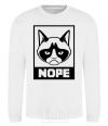 Sweatshirt NOPE White фото