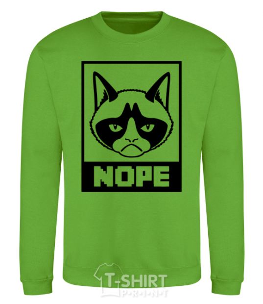 Sweatshirt NOPE orchid-green фото