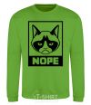 Sweatshirt NOPE orchid-green фото