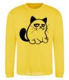 Sweatshirt Grupy cat boy yellow фото