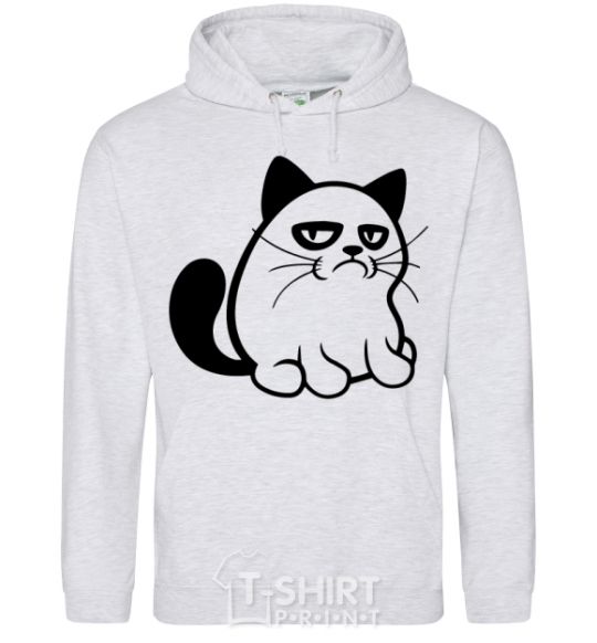 Men`s hoodie Grupy cat boy sport-grey фото