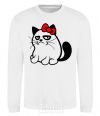 Sweatshirt Grupy cat girl White фото