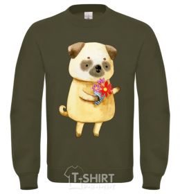 Sweatshirt Love pug boy sand фото