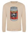 Свитшот Duff Песочный фото