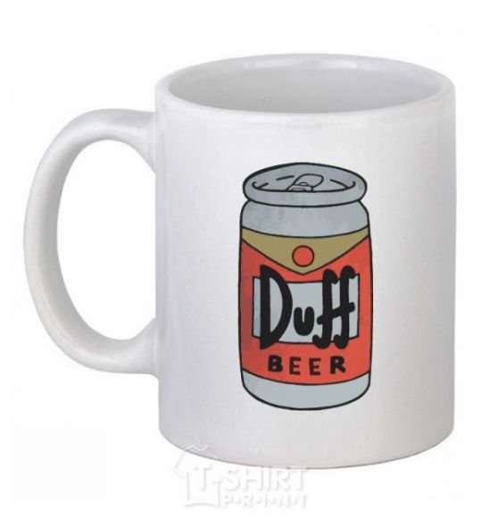 Ceramic mug Duff White фото