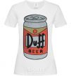 Женская футболка Duff Белый фото