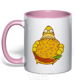 Mug with a colored handle