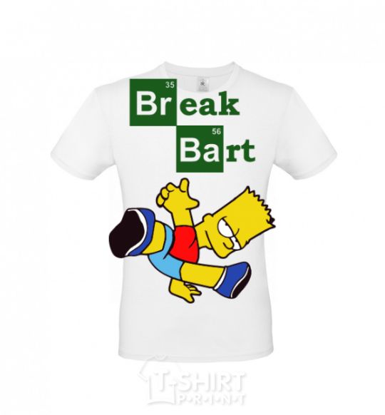 Мужская футболка Breack Bart Белый фото