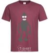 Men's T-Shirt Bender burgundy фото