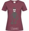 Women's T-shirt Bender burgundy фото