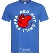 Мужская футболка Red hot chili peppa Ярко-синий фото