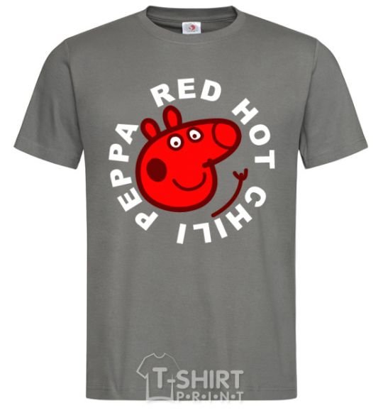 Мужская футболка Red hot chili peppa Графит фото