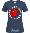 Women's T-shirt Red hot chili peppa navy-blue фото
